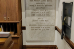 Dedication to Phoebe and James Rush inside The Library Company of Philadelphia