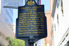 Walnut Street Theatre historical marker