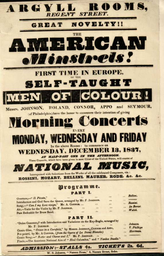 American Minstrels Poster FJ
